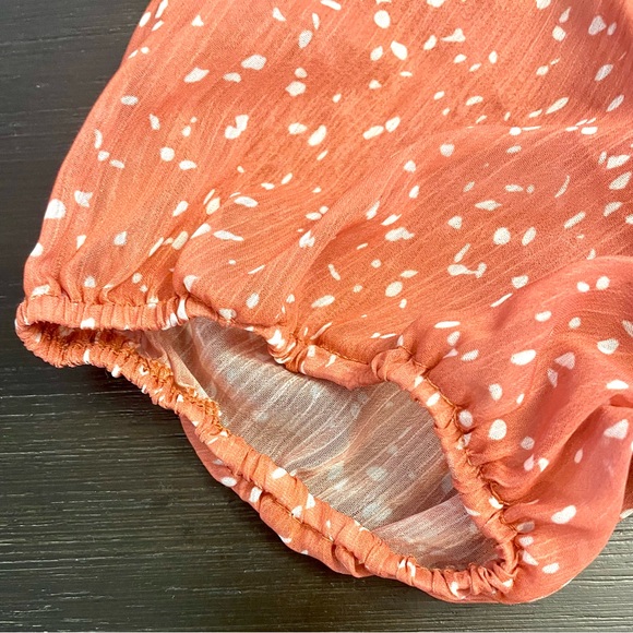 MIDI Floral dress in coral - Picture 6 of 10